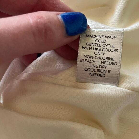 CJ Banks Off White with Black Lace Tank Top Size 1X - Picture 5 of 13